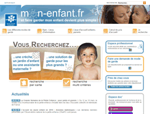 Tablet Screenshot of monenfant.fr
